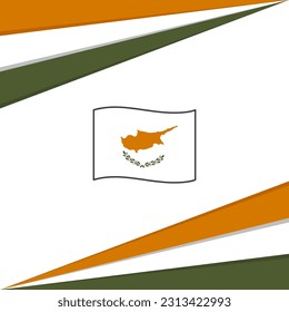 Cyprus Flag Abstract Background Design Template. Cyprus Independence Day Banner Social Media Post. Cyprus Design