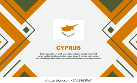 Cyprus Flag Abstract Background Design Template. Cyprus Independence Day Banner Wallpaper Vector Illustration. Cyprus Illustration