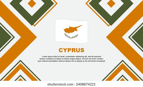 Cyprus Flag Abstract Background Design Template. Cyprus Independence Day Banner Wallpaper Vector Illustration. Cyprus Independence Day