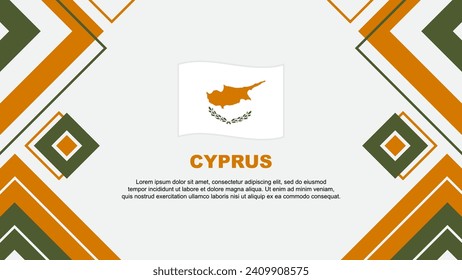Cyprus Flag Abstract Background Design Template. Cyprus Independence Day Banner Wallpaper Vector Illustration. Cyprus Background