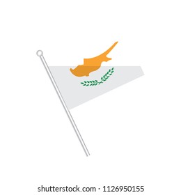 Cyprus flag. Flag of Asia
