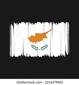 Cyprus Flag Brush. National Flag