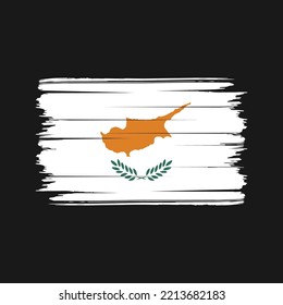 Zyprische Flagge Schlaganfälle gestrichen