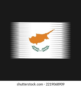 Pintura de pincel de bandera de Chipre
