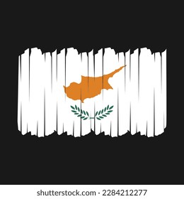 Cyprus Flag Brush Vector Illustration