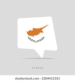 Cyprus flag bubble chat icon