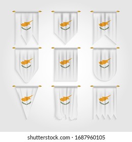 Cyprus Flag in Different shapes, Flag of Cyprus in Various Shapes