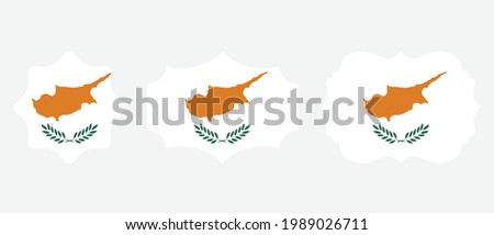 Cyprus flag. flat icon symbol vector illustration