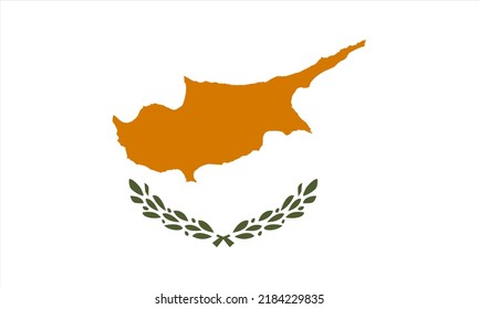 Cyprus flag. illustration vector of Cyprus flag. official colors and proportion correctly. EPS10