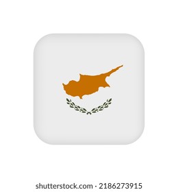 Cyprus flag, official colors. Vector illustration.