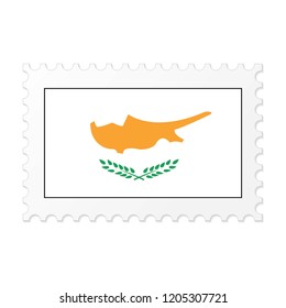 Cyprus flag on white background vector image