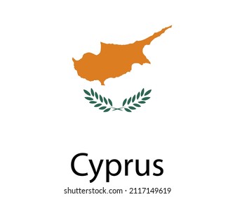 CYPRUS FLAG VECTOR DESIGN FOR SOCIAL MEDIA AND PRINT MEDIA.