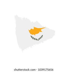 Cyprus flag, vector illustration