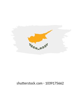 Cyprus flag, vector illustration