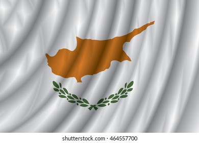 Cyprus flag vector illustration.