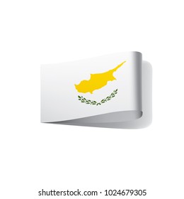 Cyprus flag, vector illustration on a white background