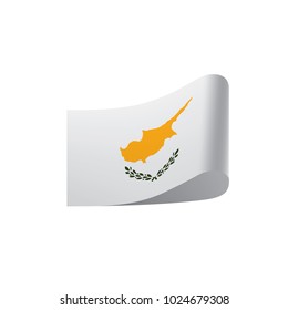 Cyprus flag, vector illustration on a white background