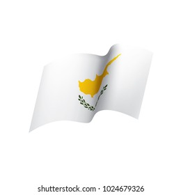 Cyprus flag, vector illustration on a white background