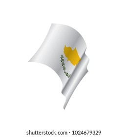 Cyprus flag, vector illustration on a white background