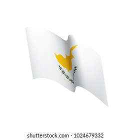 Cyprus flag, vector illustration on a white background