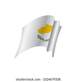 Cyprus flag, vector illustration on a white background