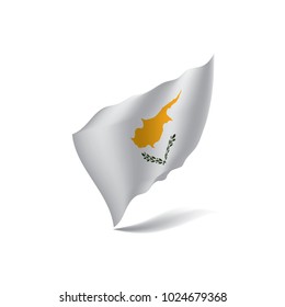 Cyprus flag, vector illustration on a white background