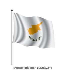 Cyprus flag, vector illustration on a white background