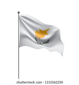 Cyprus flag, vector illustration on a white background