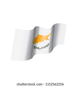 Cyprus flag, vector illustration on a white background