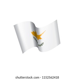 Cyprus flag, vector illustration on a white background