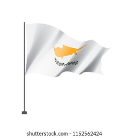 Cyprus flag, vector illustration on a white background