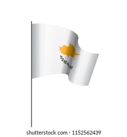 Cyprus flag, vector illustration on a white background