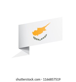 Cyprus flag, vector illustration on a white background