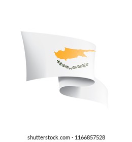 Cyprus flag, vector illustration on a white background