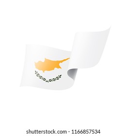 Cyprus flag, vector illustration on a white background