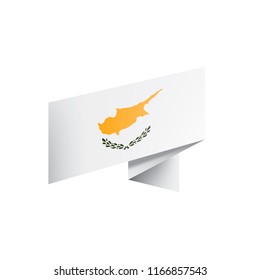 Cyprus flag, vector illustration on a white background