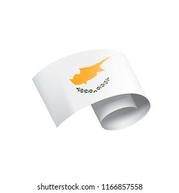 Cyprus flag, vector illustration on a white background