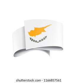 Cyprus flag, vector illustration on a white background