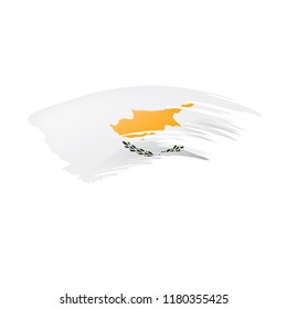Cyprus flag, vector illustration on a white background.