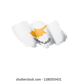 Cyprus flag, vector illustration on a white background.