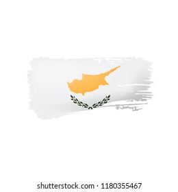 Cyprus flag, vector illustration on a white background.