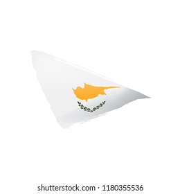 Cyprus flag, vector illustration on a white background.