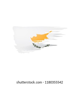 Cyprus flag, vector illustration on a white background.