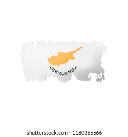 Cyprus flag, vector illustration on a white background.