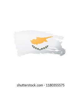 Cyprus flag, vector illustration on a white background.