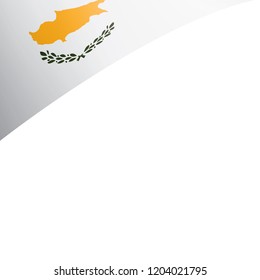 Cyprus flag, vector illustration on a white background