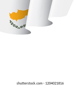 Cyprus flag, vector illustration on a white background