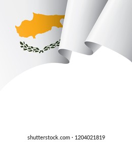 Cyprus flag, vector illustration on a white background