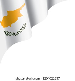 Cyprus flag, vector illustration on a white background
