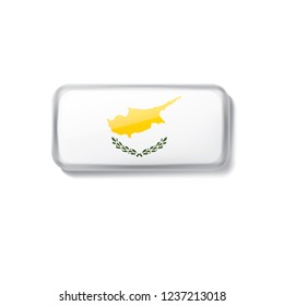 Cyprus flag, vector illustration on a white background